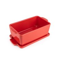Terrine avec presse rouge 20 cm 600-700 g - Visuel 1